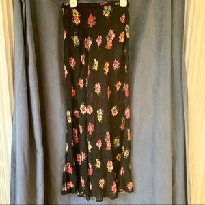 Betsey Johnson Sheer Floral Maxi Skirt